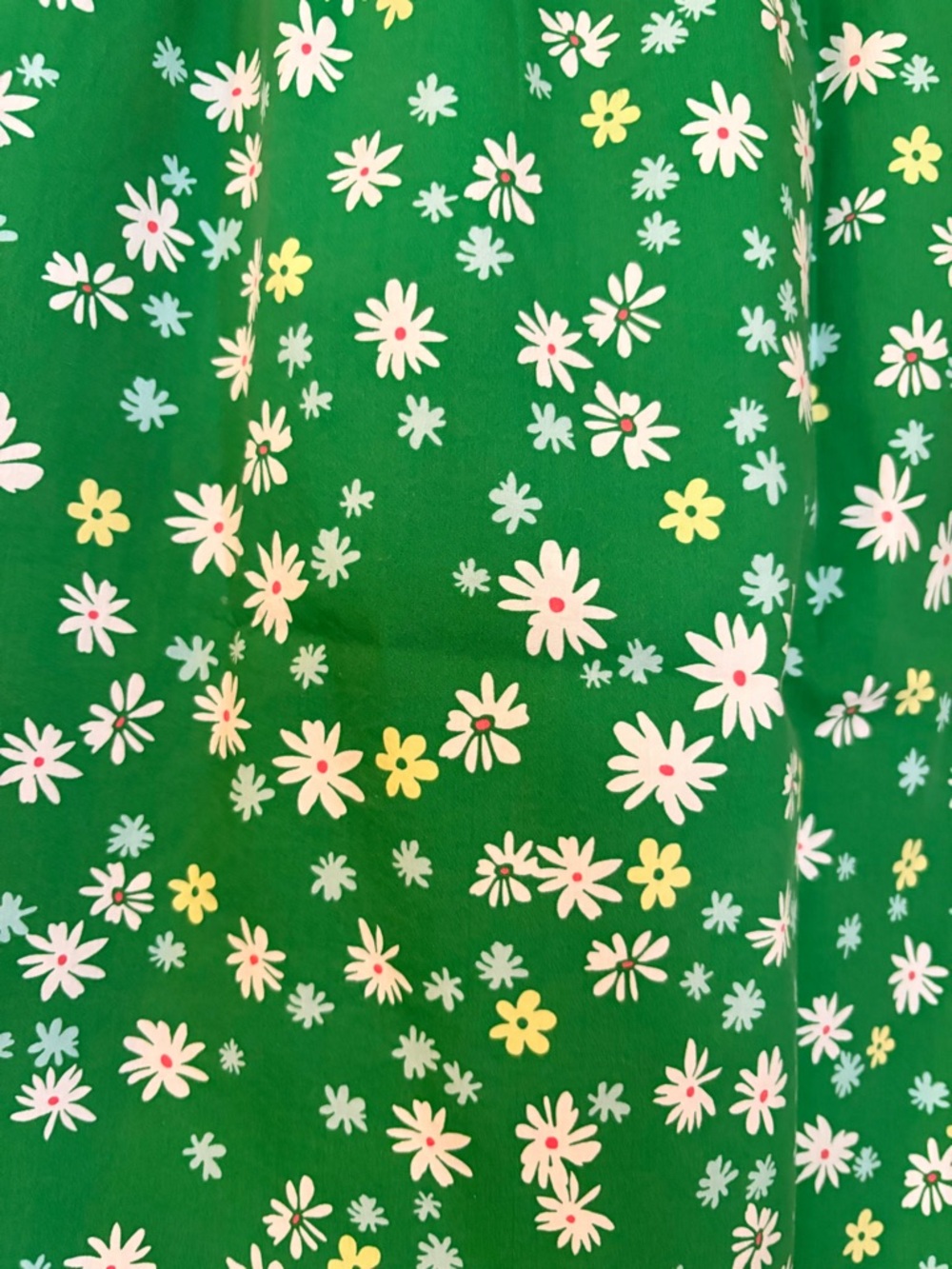 Nordstrom 1901 Green Floral Daisy-Print Skirt - Picture 2 of 7